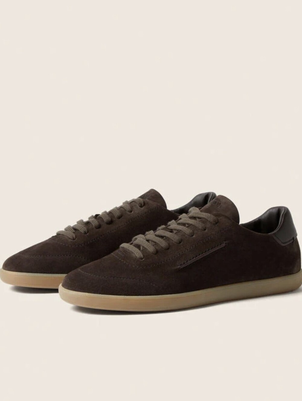 Zegna Men’s Suede Sneakers in Brown Size 10/ 43 Us New In Box